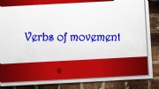 English powerpoint: Verbs of movement. Part I