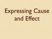 English powerpoint: expressing cause and effect