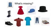 English powerpoint: what is missing clothes game