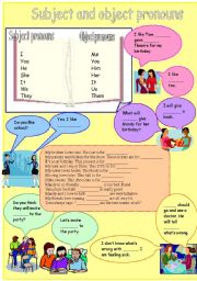 Subject and Object Pronouns | EFLnet