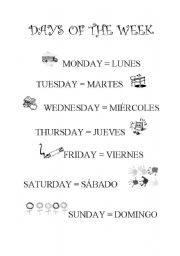 Days of the week and Months of