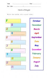 months of the year  song