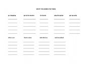 English Worksheets: VERBS