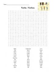 English Worksheets: Verbs / Verbos