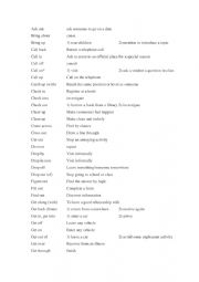 English Worksheets: phrasal verb