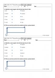 English Worksheets: Past Tense_regular verb
