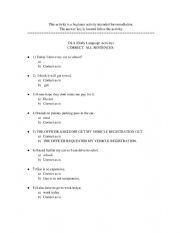English Worksheets: ESL Simple Sentence Completion (Remediation Activity)