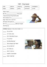 English Worksheets: cheerleader