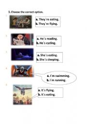 English Worksheets: VERB + ING