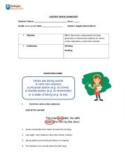 English Worksheets: use of verb