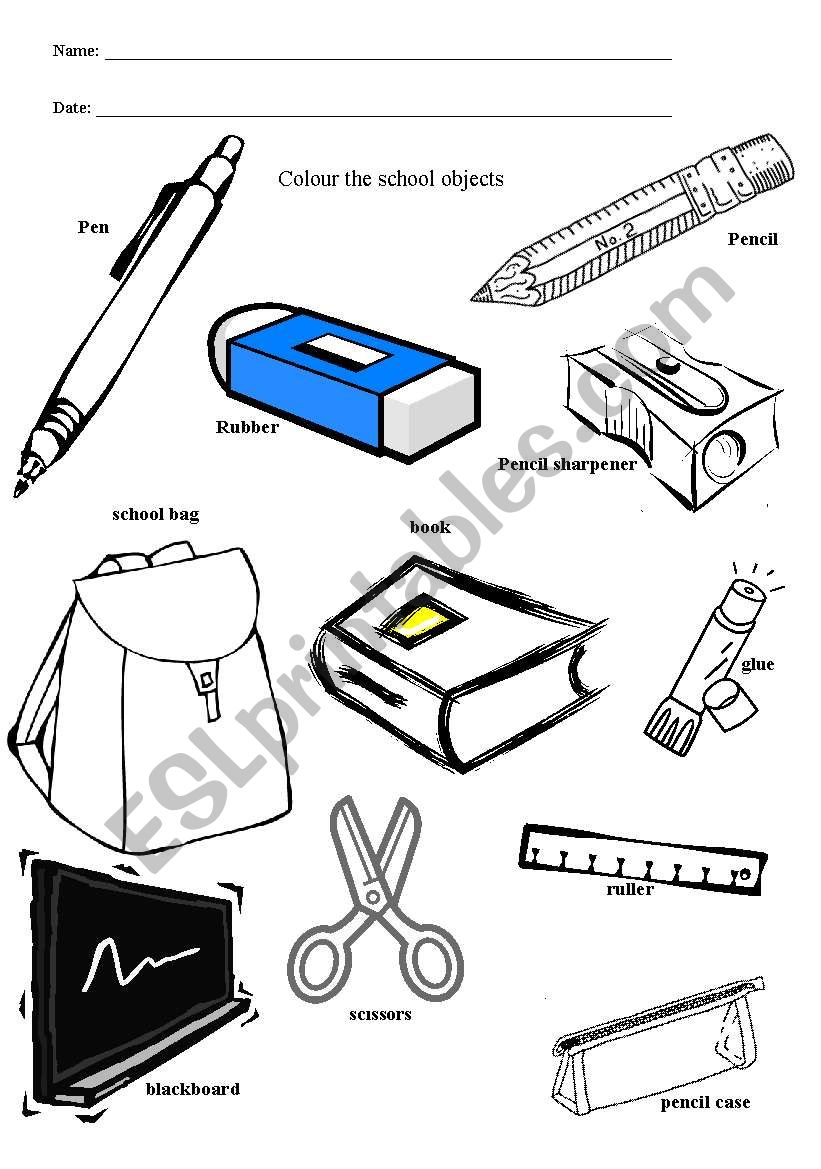 classroom-objects-esl-worksheet-by-luisfixe