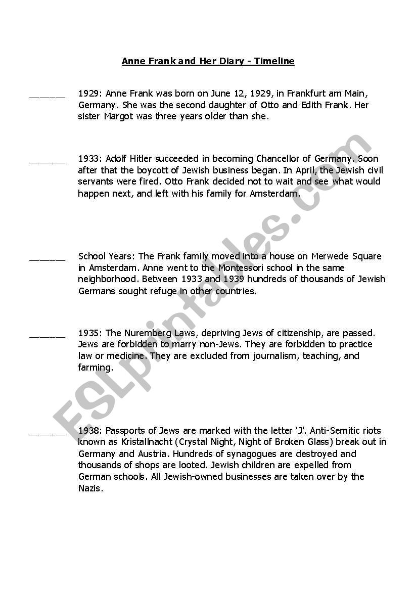 Worksheets Anne Frank Worksheets anne frank worksheets for the unit plan part 2 esl worksheet by gosia knupp