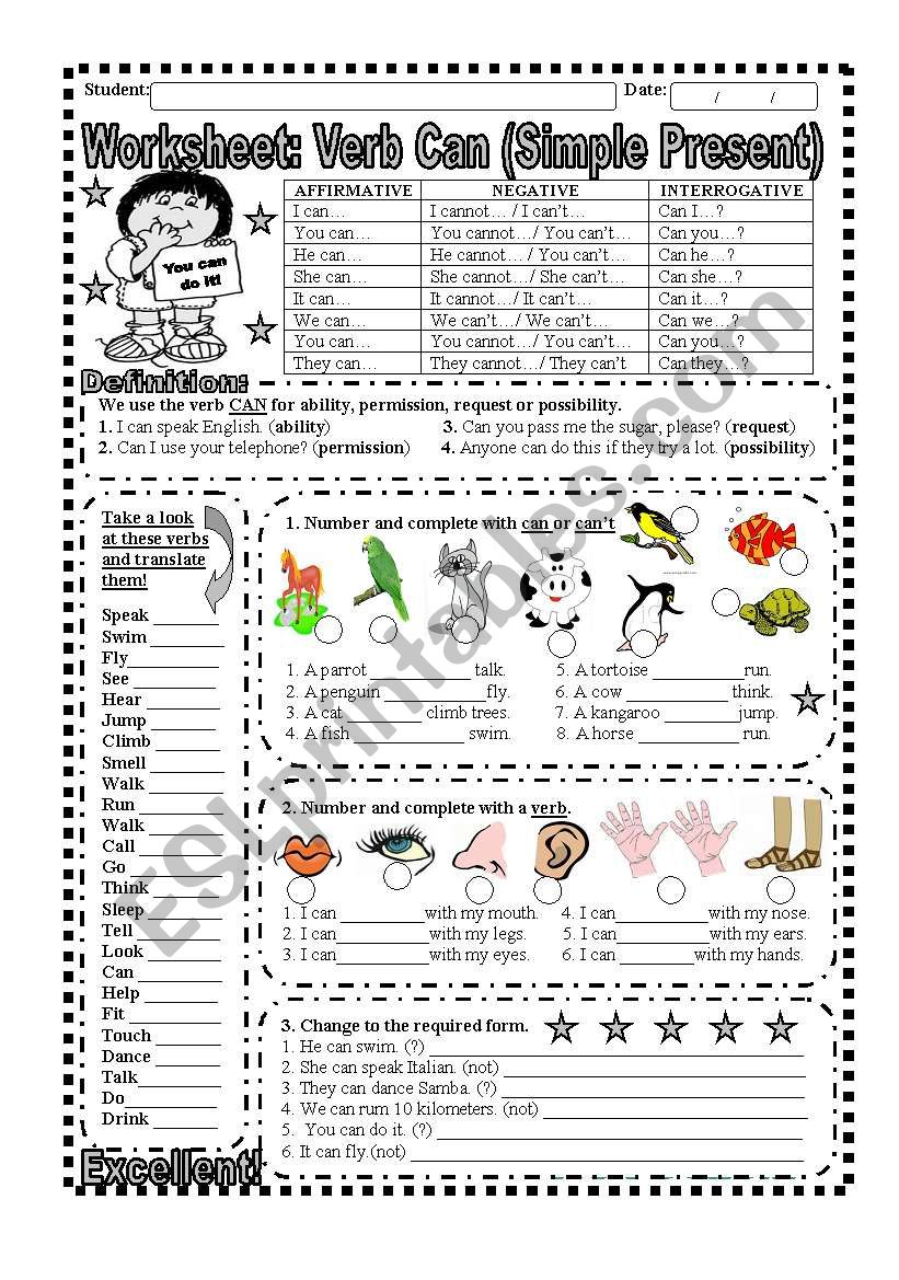 worksheet-verb-can-explanation-and-exercise