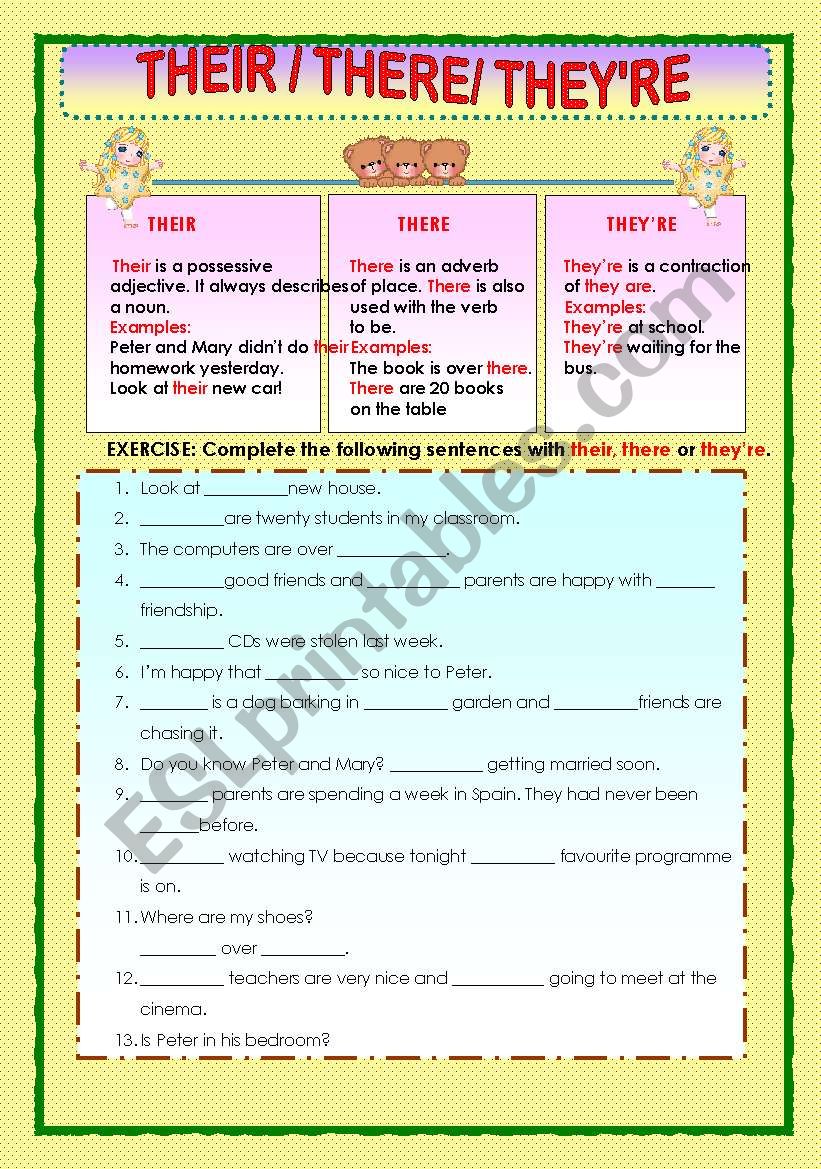 english-worksheets-their-there-and-they-re