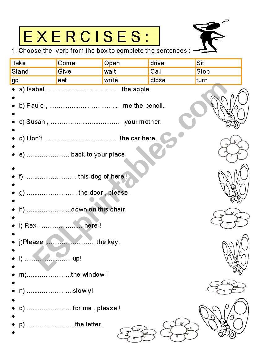 imperative-form-esl-worksheet-by-rosanabarra