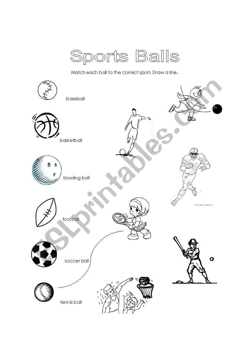 English worksheets: Sports Balls