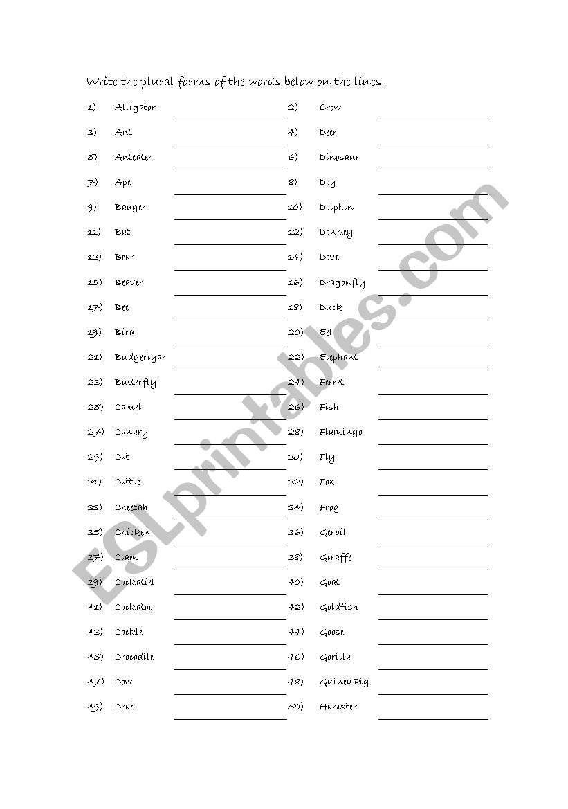 english-worksheets-singular-plural-animals