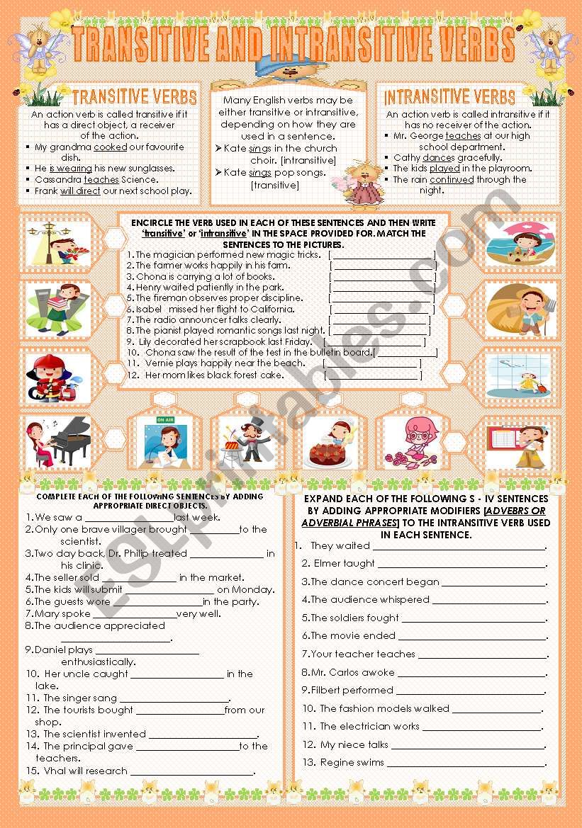 english-worksheets-transitive-and-intransitive-verbs