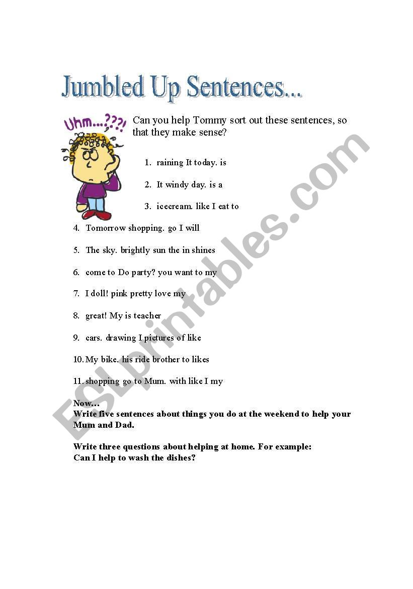 english-worksheets-jumbled-sentences