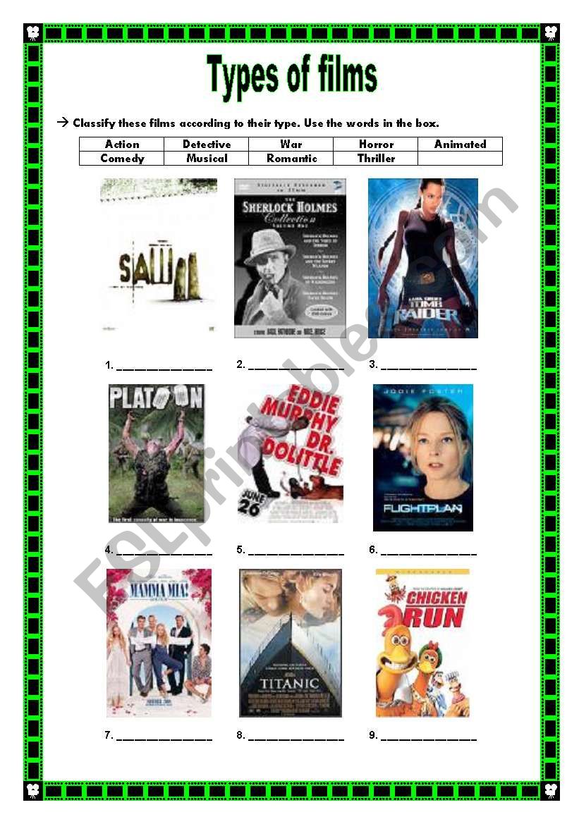 Movie Genres List Examples And Forms Gambaran