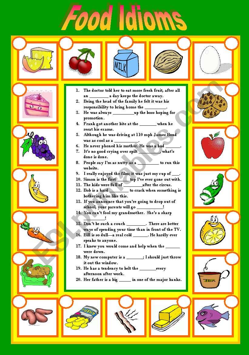 english-worksheets-food-idioms