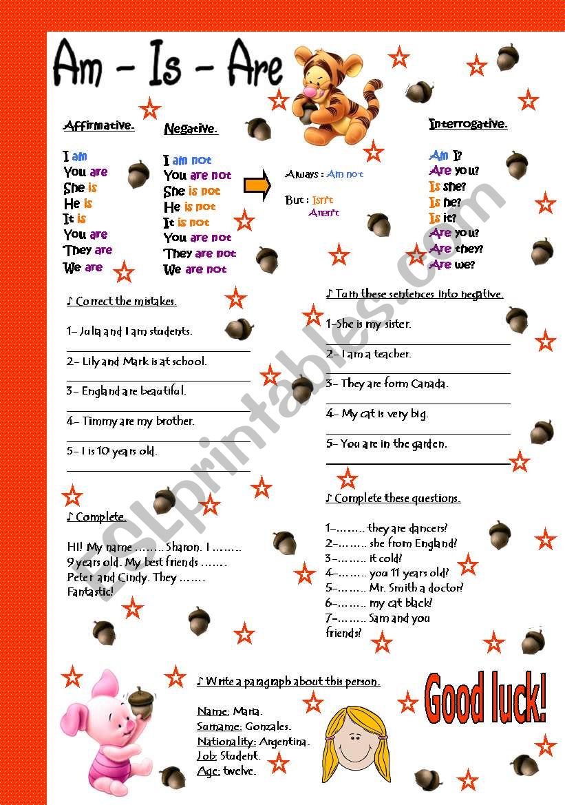 english-worksheets-am-is-are