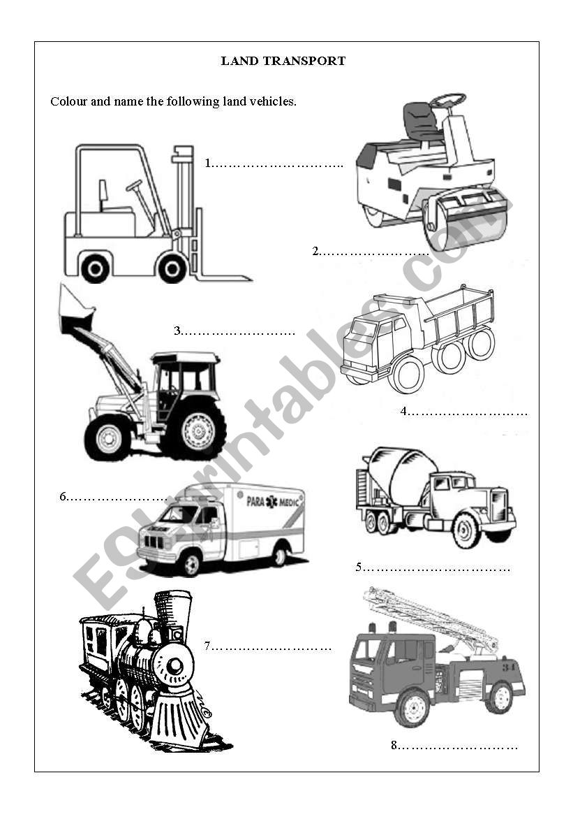 english-worksheets-land-transport