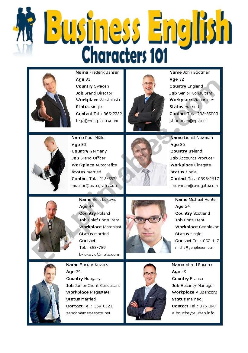 Business English Worksheets prntbl concejomunicipaldechinu gov co