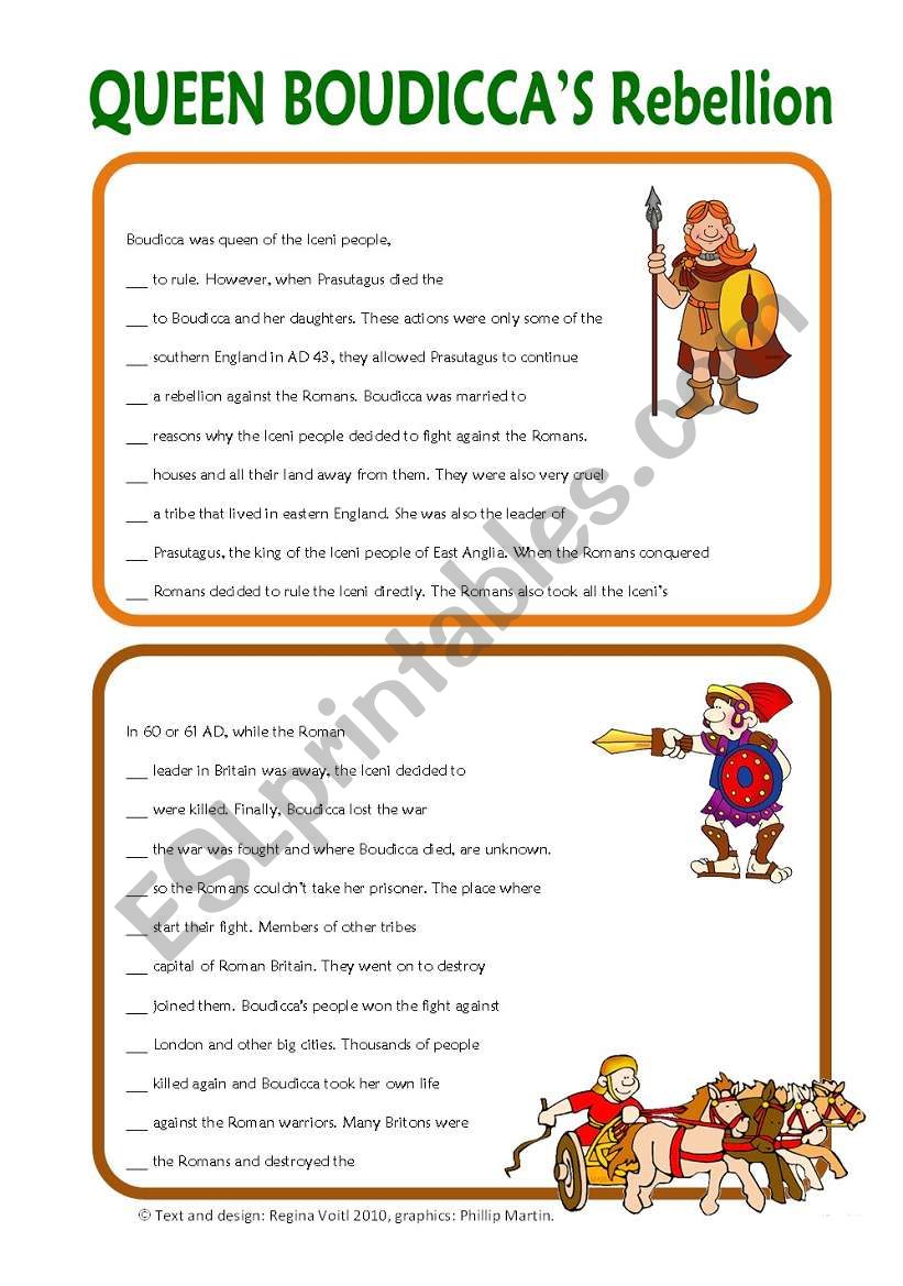 worksheet Boudicca Worksheet english worksheets early london queen rebellion reading comprehension key