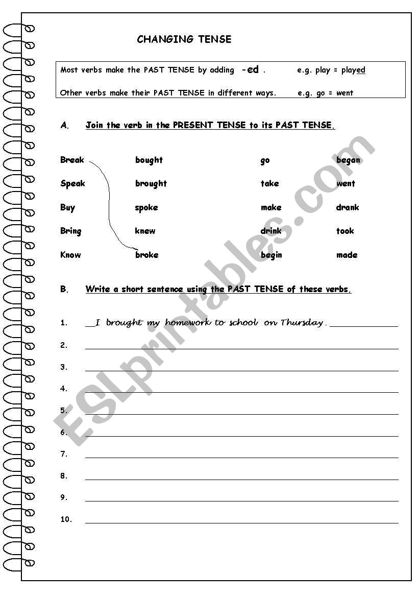 english-worksheets-changing-tense