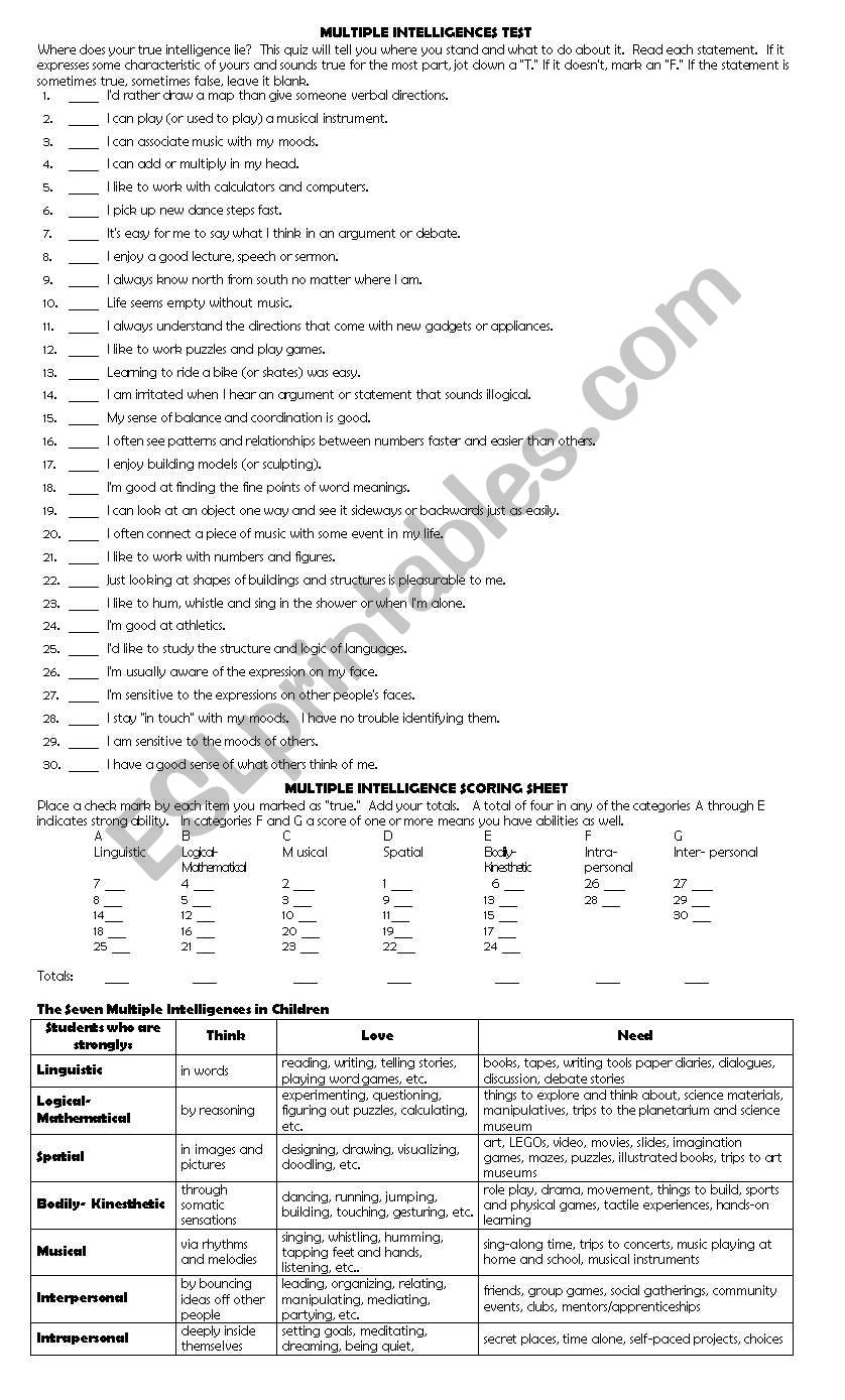 multiple-intelligence-test-esl-worksheet-by-g-zdet