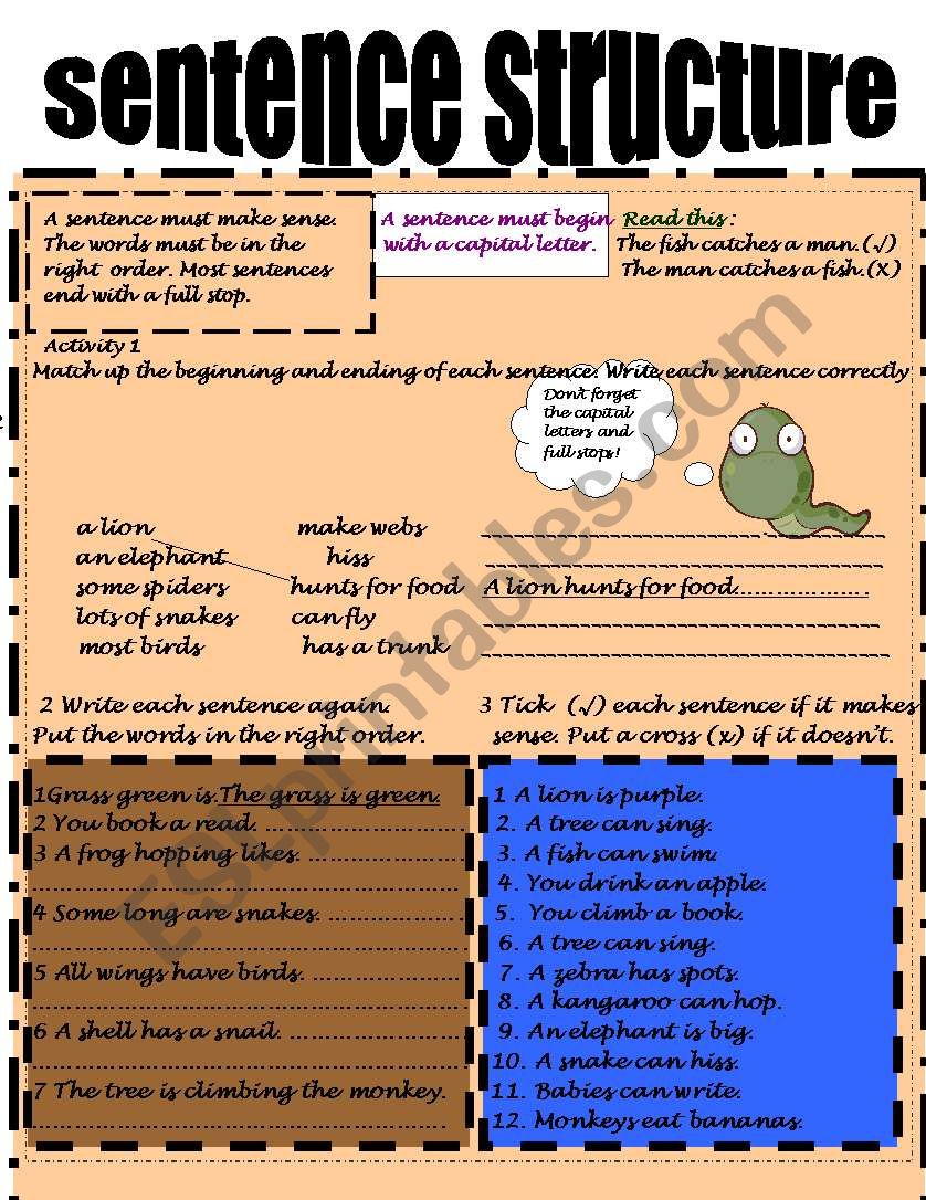english-worksheets-sentence-structure