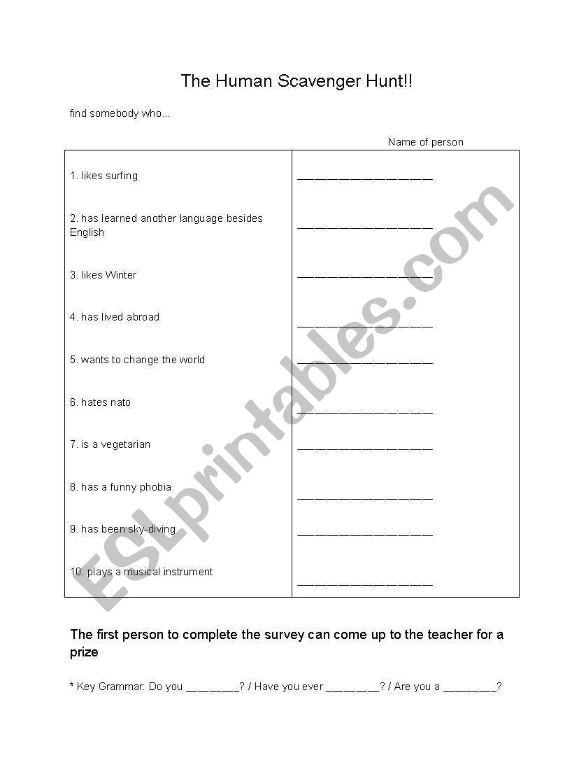 english-worksheets-human-scavenger-hunt