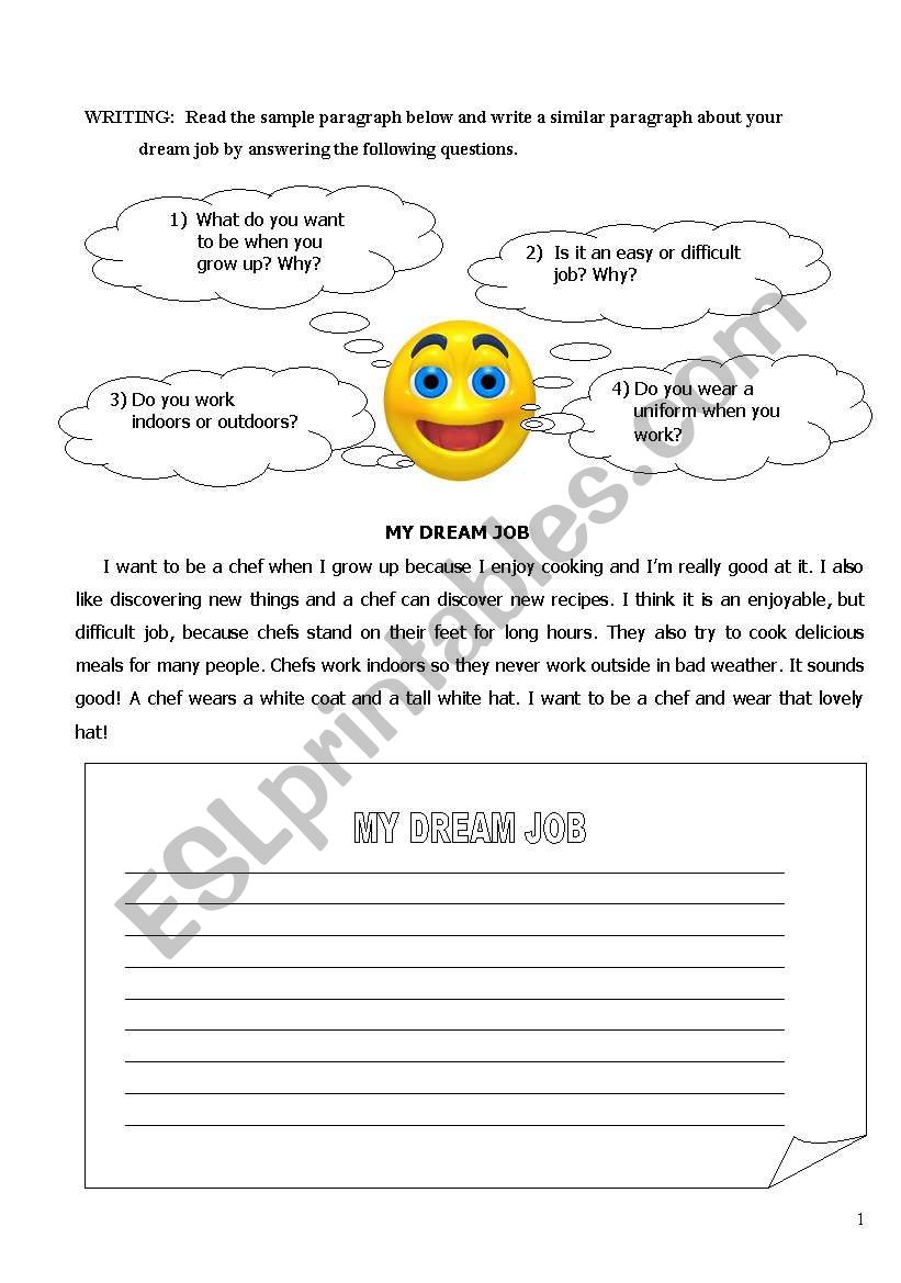 English Worksheets What Is Your Job Part 1 A 67D