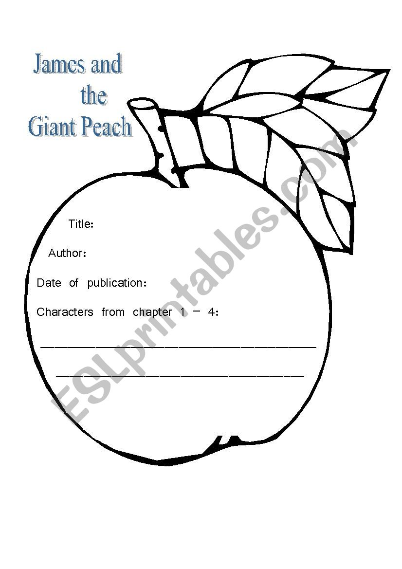 james-and-the-giant-peach-worksheets
