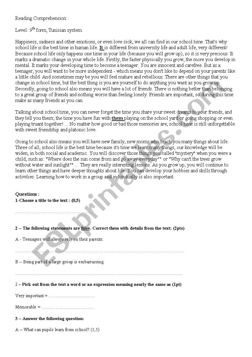 reading-comprehension-worksheets-9th-grade