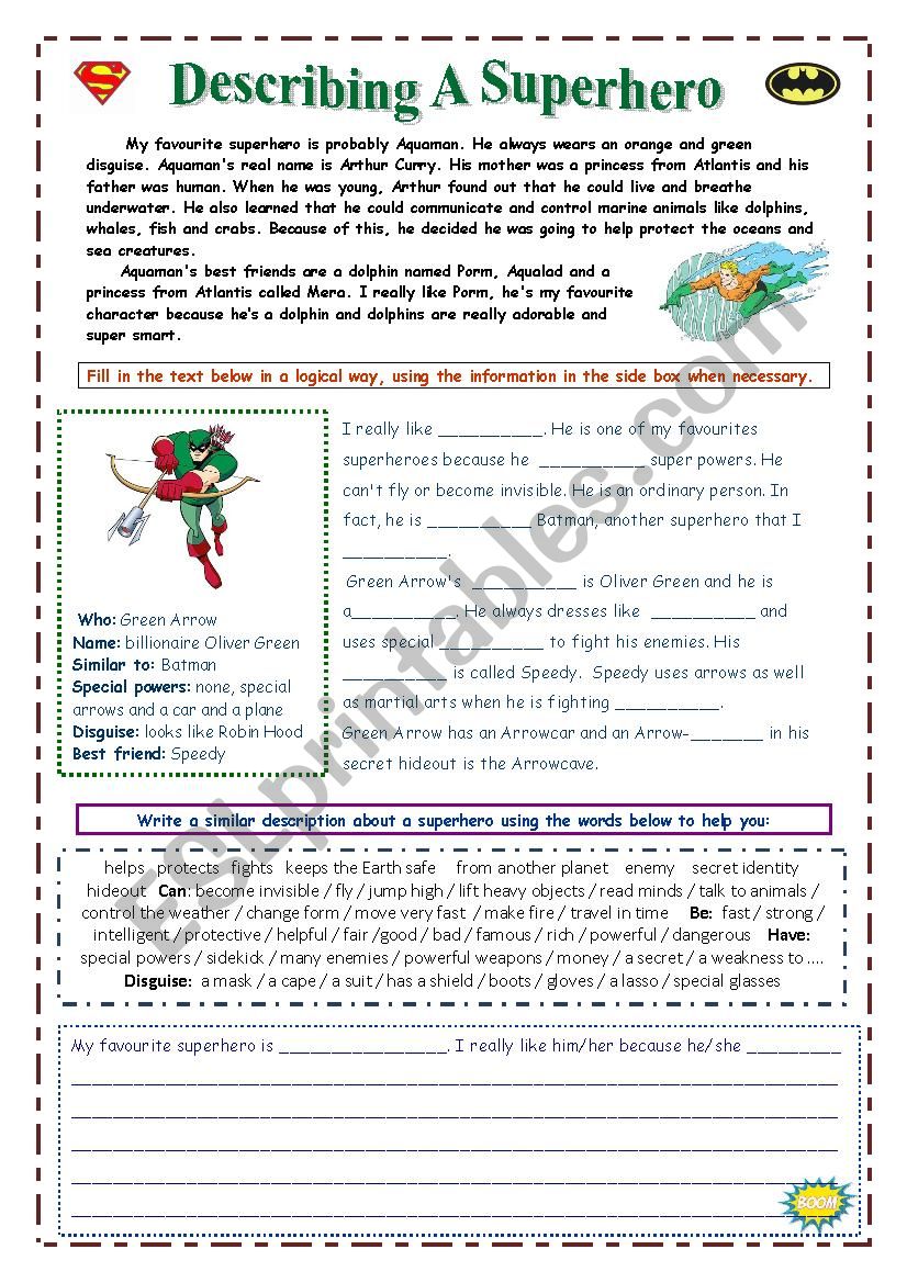 describe-a-superhero-esl-worksheet-by-zora