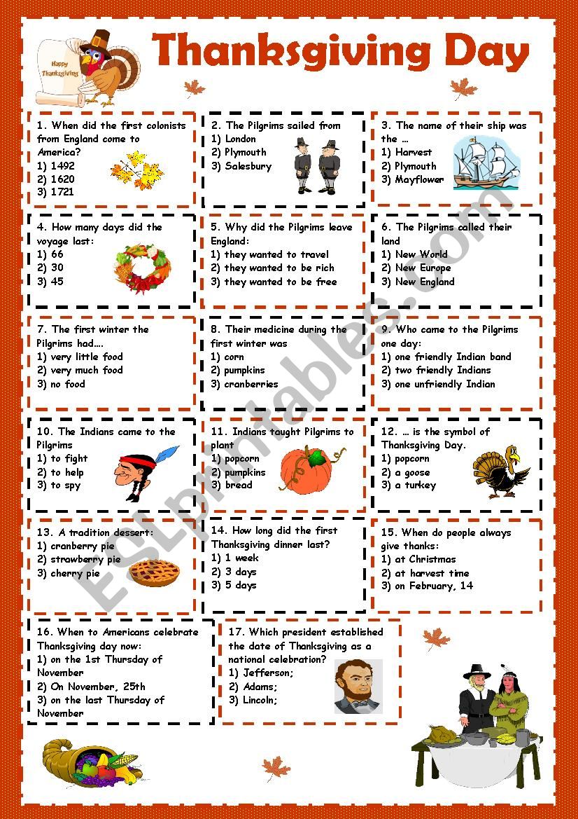 english-worksheets-thanksgiving-day