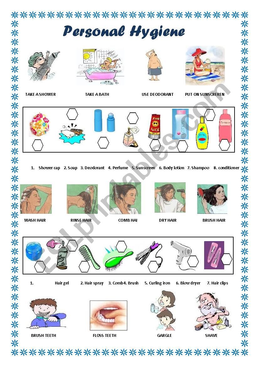 Free Printable Personal Hygiene Info Sheet
