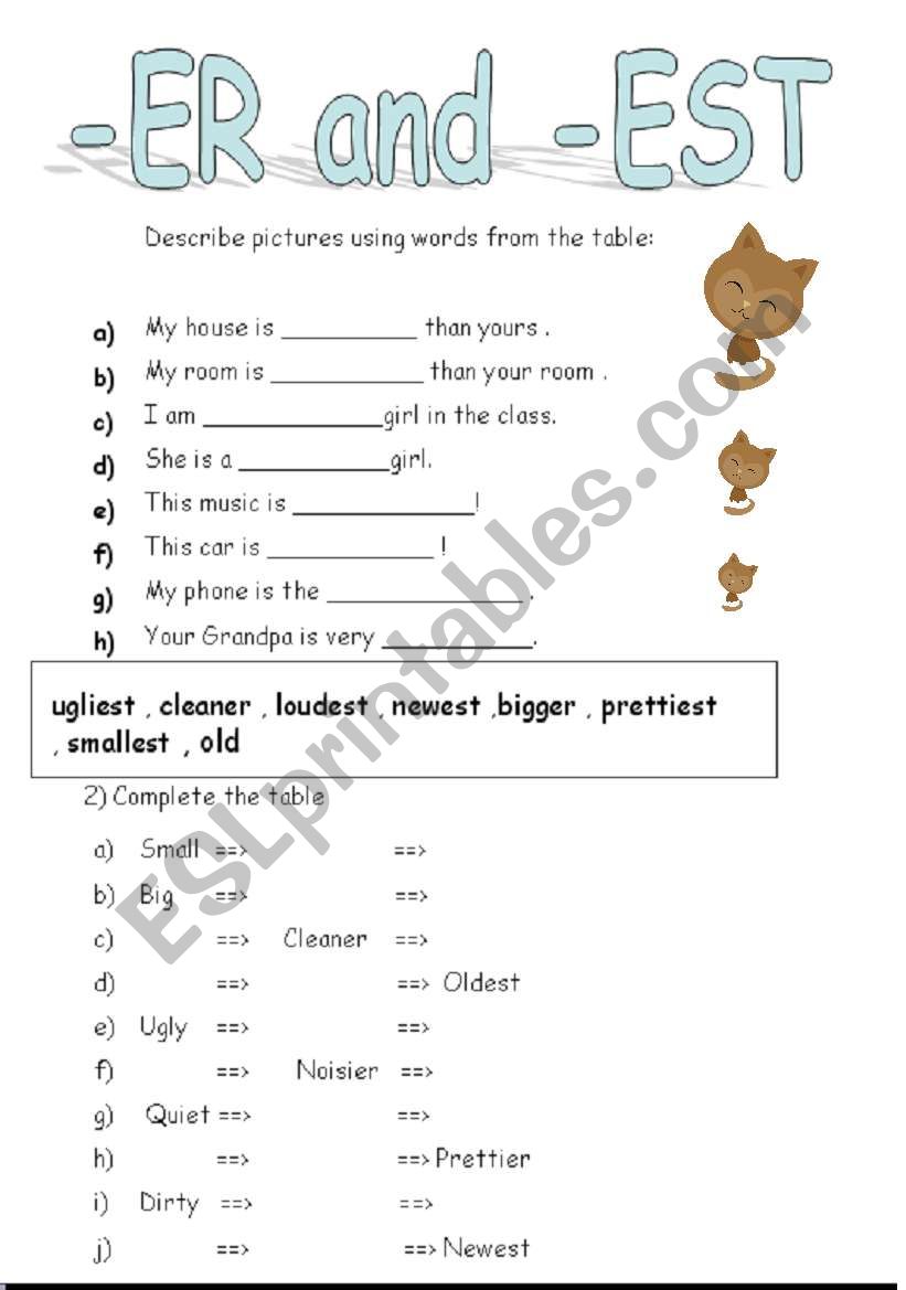 er-and-est-adjectives-esl-worksheet-by-lilli97