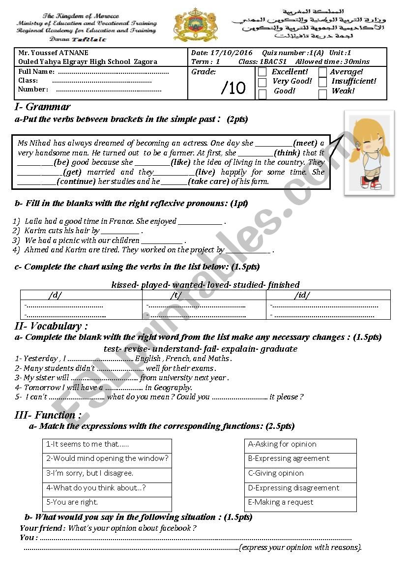 Bac Time Chart