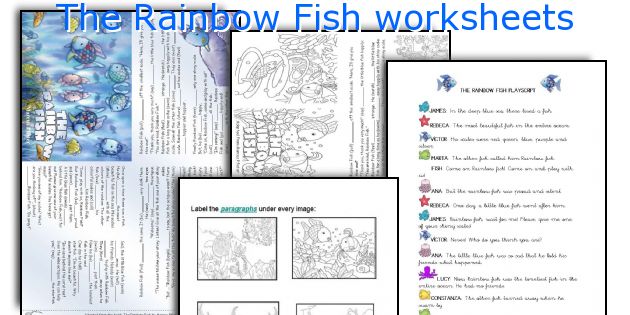The Rainbow Fish worksheets