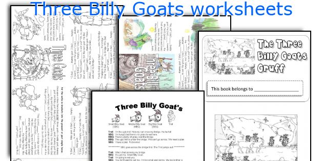 Three Billy Goats worksheets