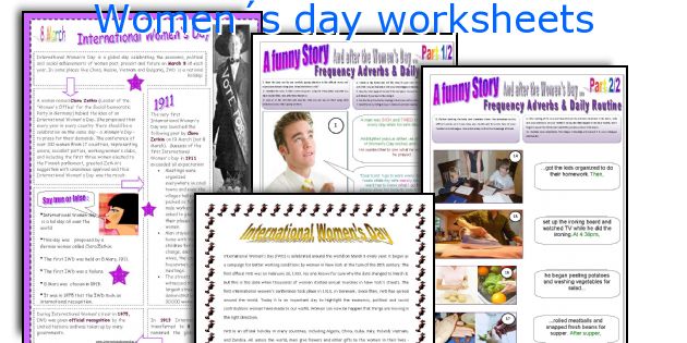 English teaching worksheets: Women´s day