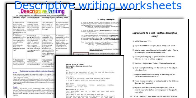 How to teach descriptive writing to elementary students