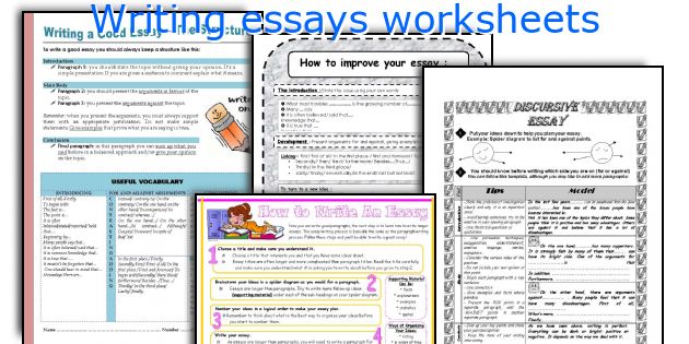 Essay prewriting worksheets