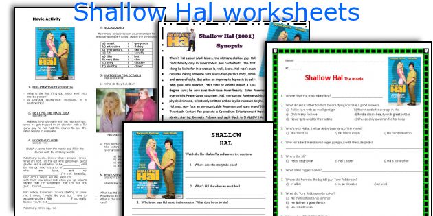Shallow Hal worksheets
