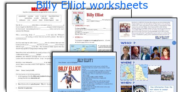 Billy Elliot worksheets