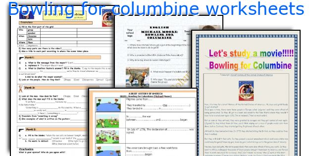 Bowling for columbine worksheets