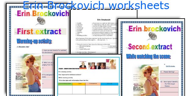 Erin Brockovich worksheets